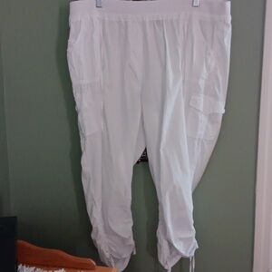 White Cargo  Capris